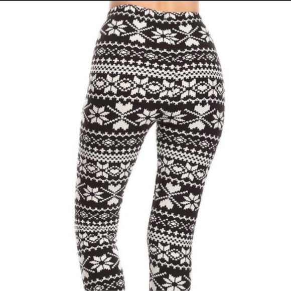 🖤LAST1️⃣🖤NEW BUTTERY SOFT MUST HAVE WOMENS SUPER STRETCHY HOLIDAY LEGGINGS - Picture 3 of 4